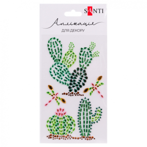 Аплікація зі страз "Trendy Cactus" 9,5*15 см Santi