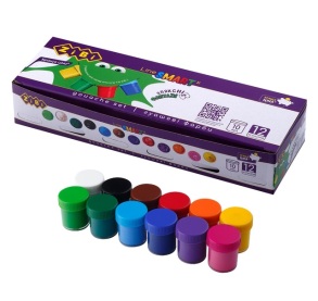 Гуаш Zibi 12 кол./10 мл. "Kids Line"
