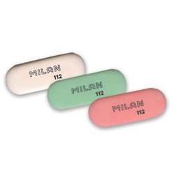 Гумка для стирання Milan овальна (уп.=12 шт.)