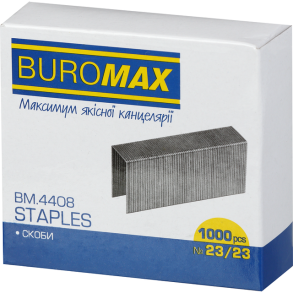Скоби № 23/23 (1000 шт.) "Люкс" Buromax