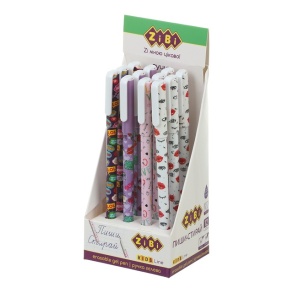 Ручка гелева ПИШИ-СТИРАЙ Zibi "Kids Line. Для дівчат", 0,5 мм, синя (уп.=12 шт.)