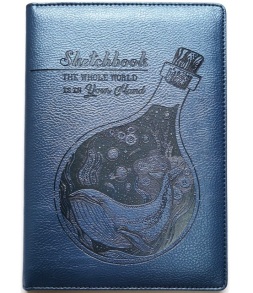 Скетчбук А5 64 арк., 100 г/м2, шкірзам Fresh