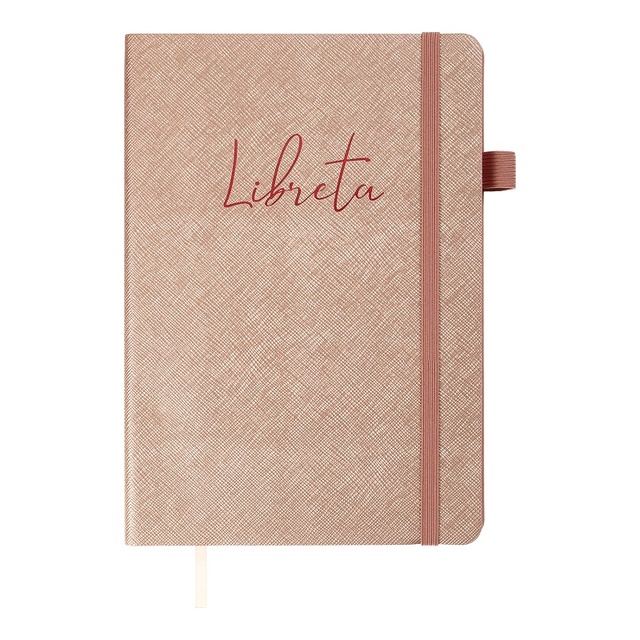 Блокнот шкірзам А5 96 арк., "295117 Libreta", #, бежевий Buromax