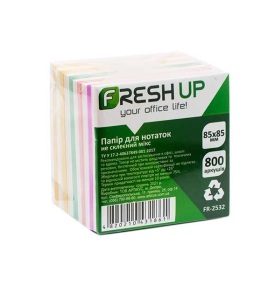 Папір для нотаток 85*85 мм/800 арк., неклеєний/мікс Fresh Up