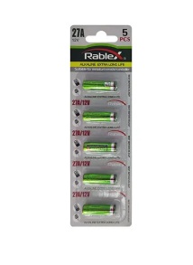 Батарейка 27А "Rablex" (уп.=5 шт.)