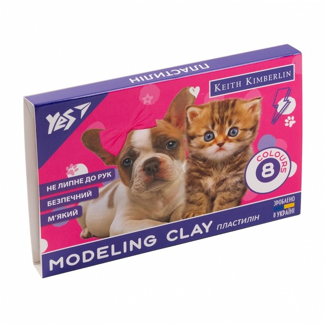 Пластилін Yes 8 кол. 160 г "Keith Kimberlin"