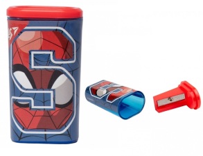 Стругалка з/к 1 лезо пластикова/бочечка "Marvel Spiderman" (уп.=24 шт.) Yes