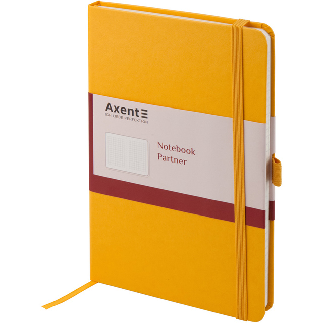Блокнот 125*195 мм 96 арк., "8201 Partner", #, ТО, жовтий Axent