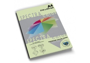 Папір "Spectra Color" пастель A4, 160 г/м2, 100 арк., Lagoon 130/світло-зелений