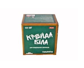 Крейда біла квадратна 100 шт. 12*12 мм 1 Вересня