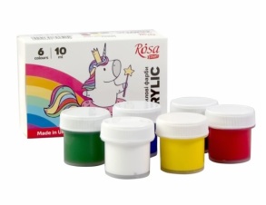 Фарби акрилові 6 кол./10 мл "Start Unicorn" Rosa