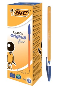 Ручка кулькова Bic "Orange", 0,8 мм, синя (уп.=20 шт.)