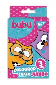 Крейда кольорова кругла 3 шт. "Jumbo Bubu" Yes
