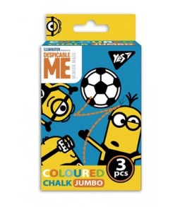 Крейда кольорова кругла 3 шт. "Jumbo Minions" Yes