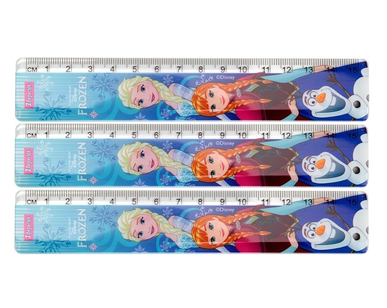 Лінійка пластикова 15 см "Frozen" 1 Вересня
