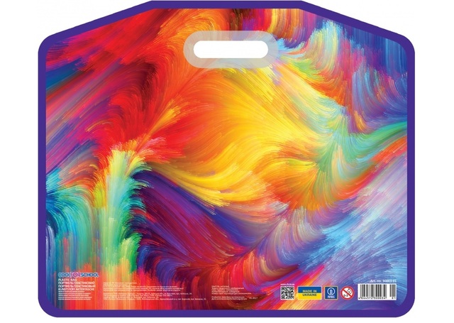 Портфель дитячий пластиковий на блискавку А3 "Colorful" CFS