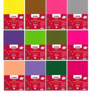 Фетр Maxi: набір 10 арк. 20*30 см 180 г/м2 61622-05 жовтий