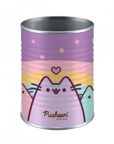 Стакан для ручок дитячий металевий/круглий "Pusheen" Yes