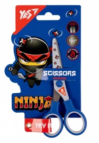 Ножиці дитячі 13 см "Ninja" з принтом на лезі Yes