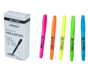 Маркер текстовий "Jobmax", 2-4 мм, круглий, зелений (уп.=12 шт.) Buromax
