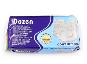 Пластилін скульптурний 500 г білий "Dozen"