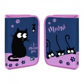 Пенал твердий Yes 1 відд./1 відв. HP-03 "Cats"