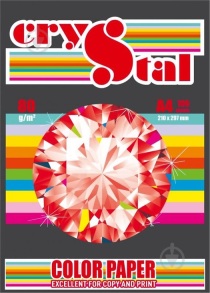 Папір "Crystal Color Paper" темний A4, 80 г/м2, 100 арк., Black 401/чорний