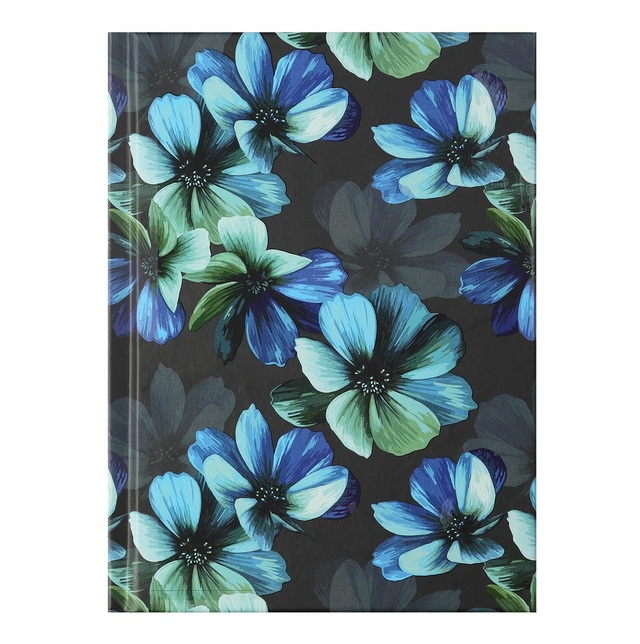 Блокнот А6 64 арк., "24614102 Flora", #, ТО, бірюзовий Buromax