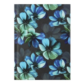 Блокнот А6 64 арк., "24614102 Flora", #, ТО, бірюзовий Buromax