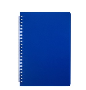Блокнот А5 60 арк., "24554155 Bright", #, ПО, пружина, синій Buromax