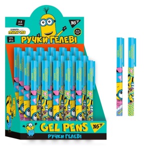 Ручка гелева Yes "Minions: OOPS!", 0,5 мм, синя (уп.=24 шт.)