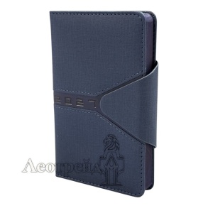 Щоденник датований Buromax А6 2027 2520-02 "Navigator" шкірзам/поролон синій 