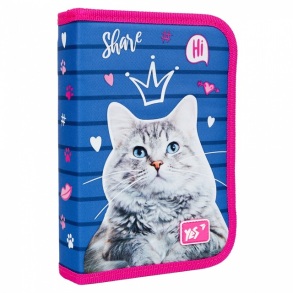 Пенал твердий Yes 1 відд./1 відв. HP-03 "Cats"