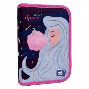 Пенал твердий Yes 1 відд./2 відв. HP-04 "Space Girl"