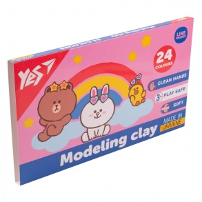 Пластилін Yes 24 кол. 480 г "Line Friends"