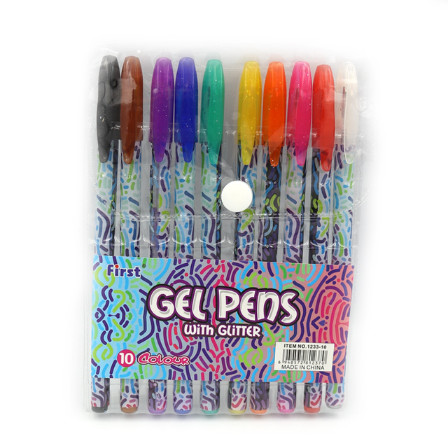 Набір ручок гелевих 10 кол. "Gel Pens"