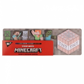 Індекси паперові 6 кол. по 20 шт., 15*50 мм "Minecraft" Yes