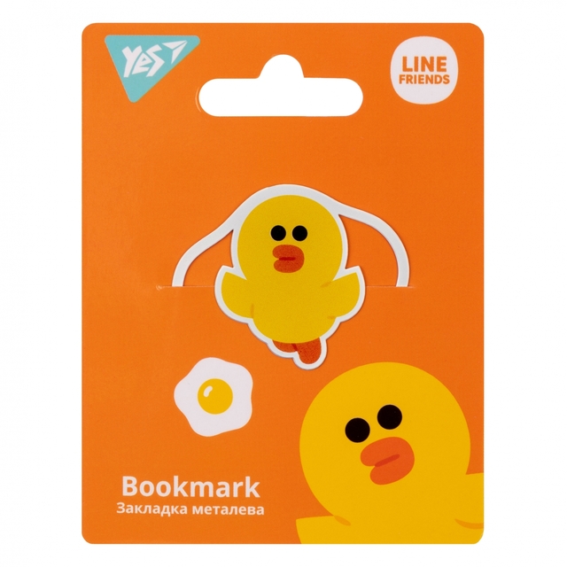 Закладка металева "Line Friends" Yes