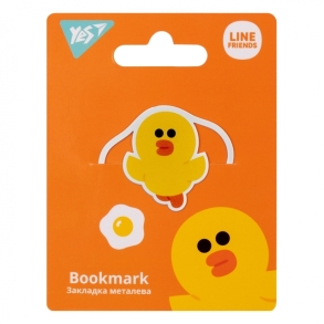 Закладка металева "Line Friends" Yes