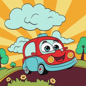 Картина за номером 25*25 см КНО6106 "Захоплююча подорож" Ідейка