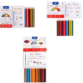 Олівці кольорові OD 24 кол. "Color" металева упаковка