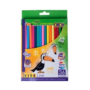 Олівці кольорові Zibi 36 кол. "Kids Line"