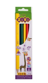 Олівці кольорові Zibi 6 кол. "Kids Line"