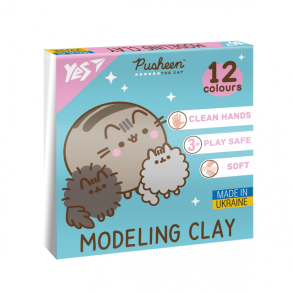 Пластилін Yes 12 кол. 240 г "Pusheen"