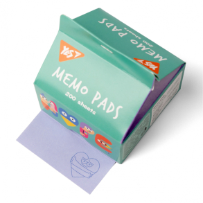 Папір для нотаток 70*75 мм/200 арк., неклеєний/"Tetra Pak Stand With Ukraine" Yes