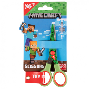 Ножиці дитячі 13 см "Minecraft" з принтом на лезі Yes