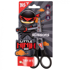 Ножиці дитячі 13 см "Ninja" з принтом на лезі Yes