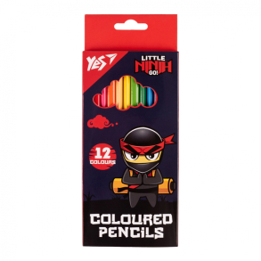 Олівці кольорові Yes 12 кол. "Ninja"