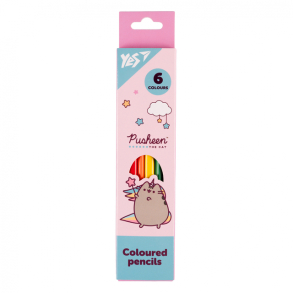 Олівці кольорові Yes 6 кол. "Pusheen"