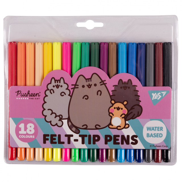 Фломастери Yes 18 кол. "Pusheen Friends"